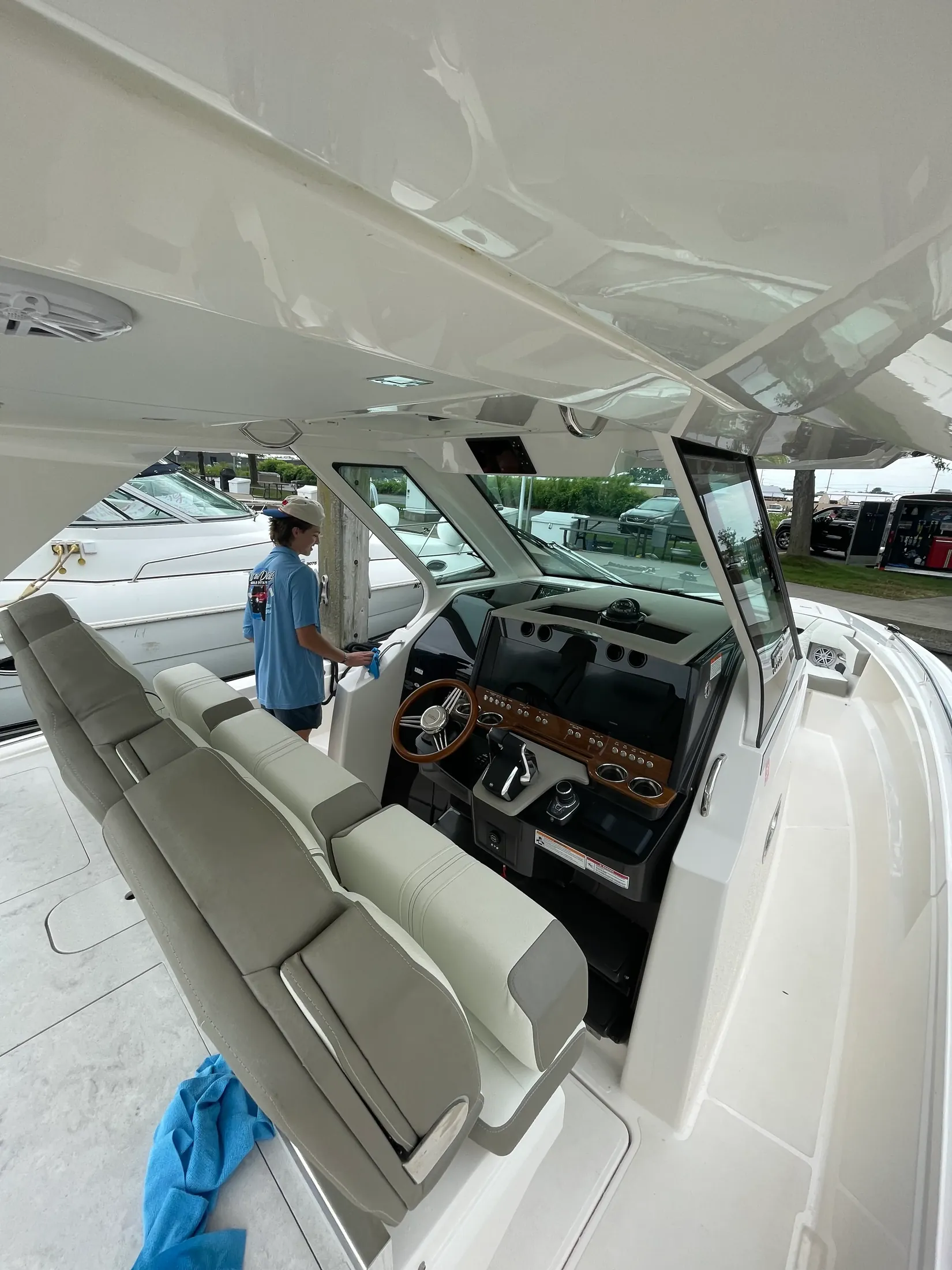 Luxury boat interior detailing by Just The Details
