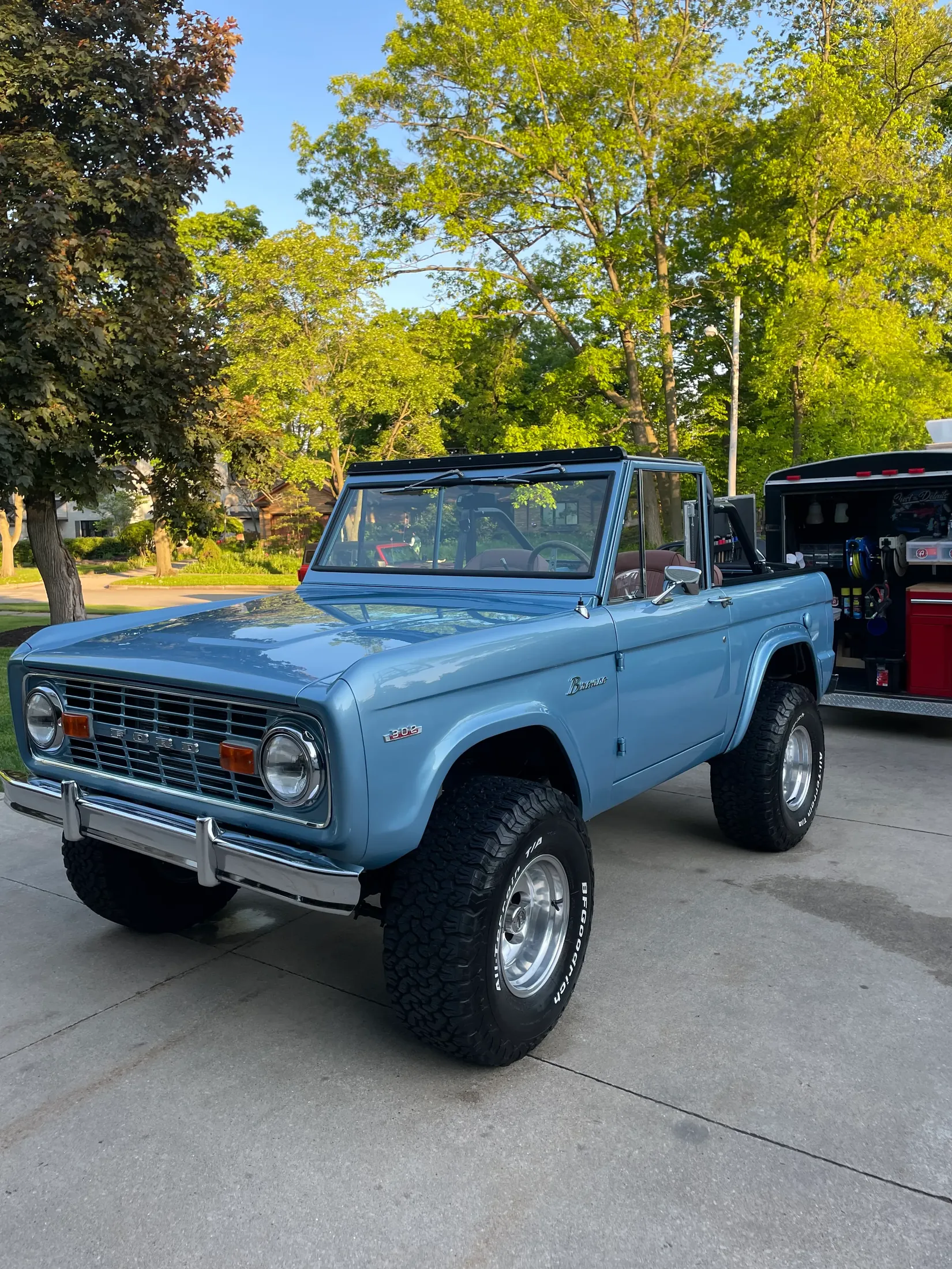Classic Ford Bronco restoration detailing