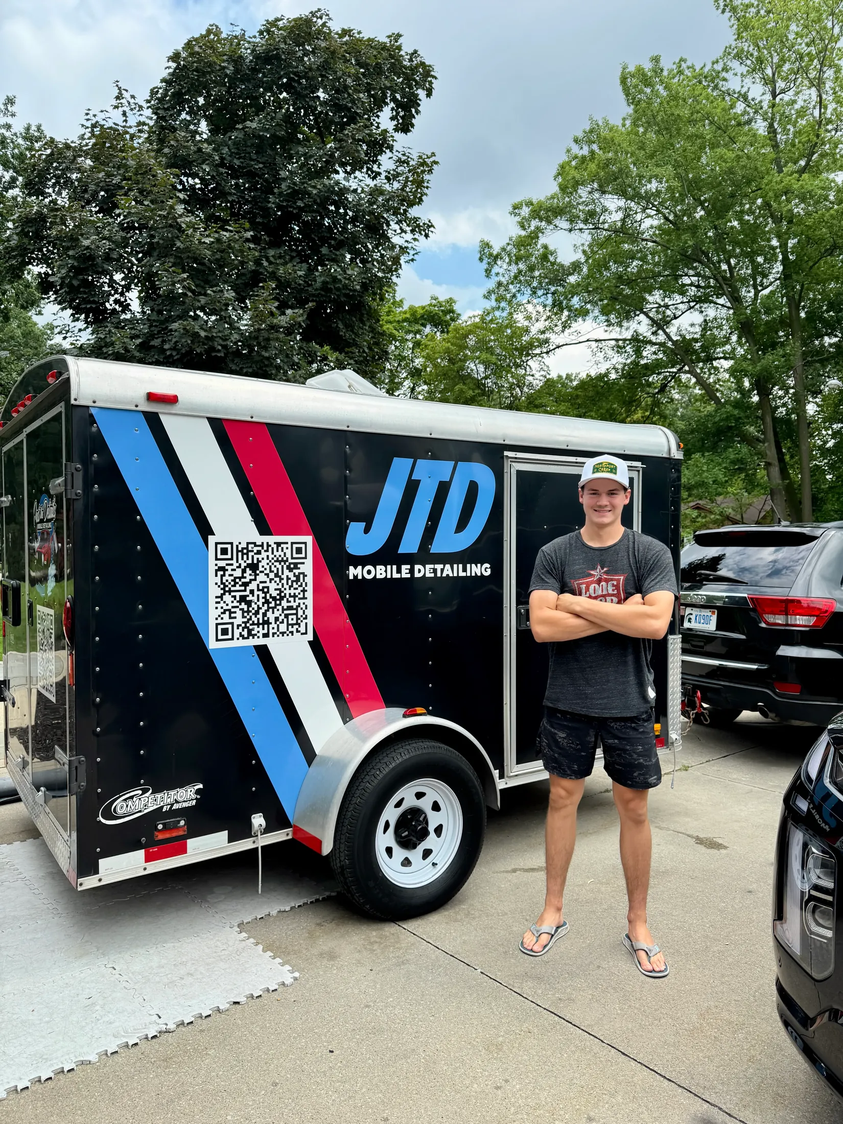 Just The Details mobile detailing trailer